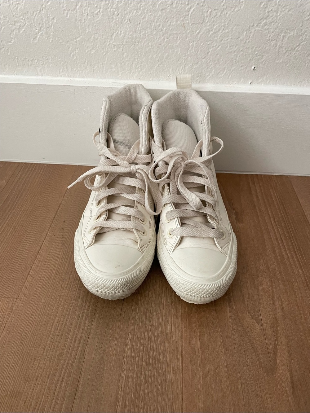 Converse High-Top Sneakers in Off-White